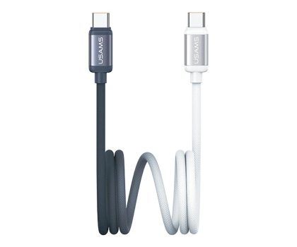 Kabel USAMS Kabel U 60W USB-C/USB-C 1,2m czarno biały